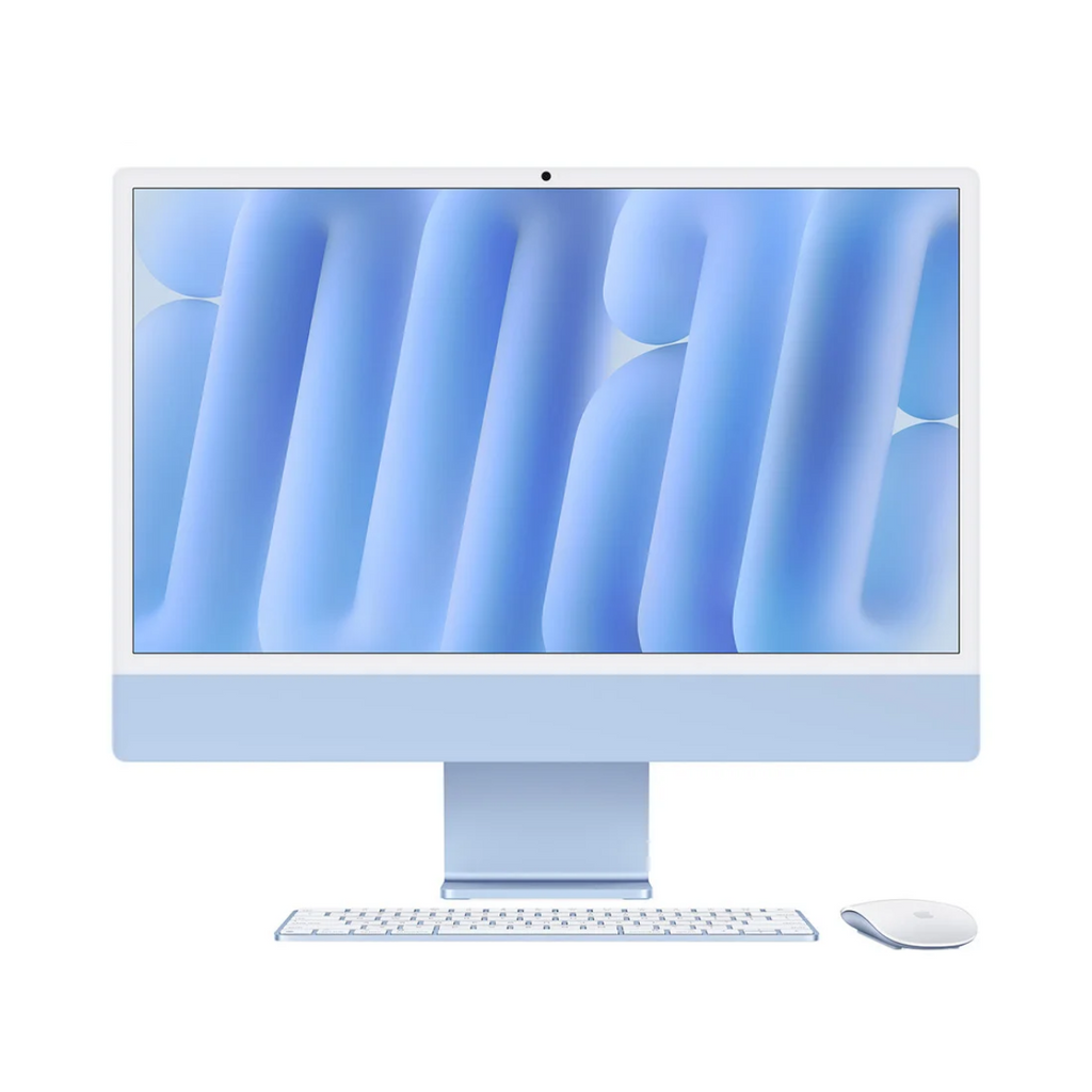 Apple iMac 24-inch / M4 Chip / 16GB RAM / 256GB SSD / Blue / French Ke Apple iMac 24-inch / M4 Chip / 16GB RAM / 256GB SSD / Blue / French Ke