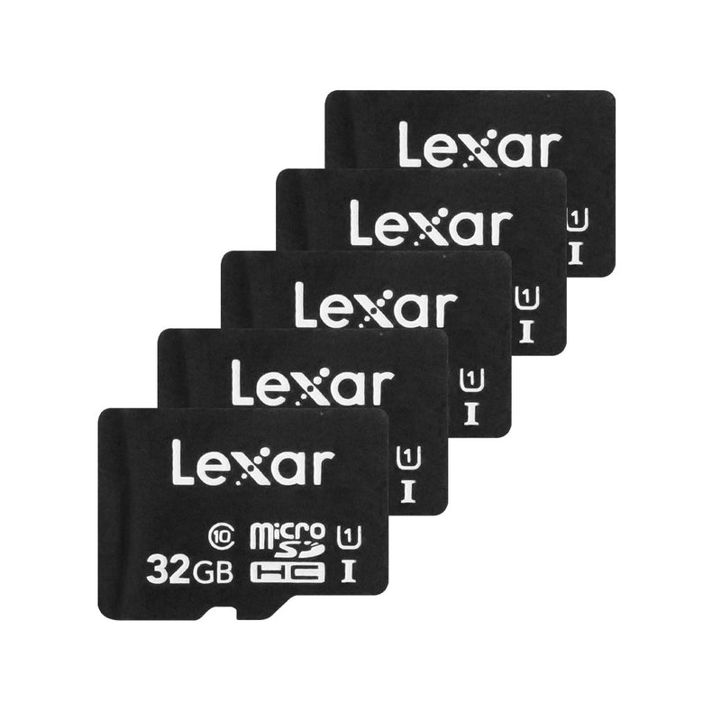 LEXAR Micro SD / HC Class 10 / 32GB / High Speed Memory Card ( 5-Pack ) ( 90 Day Warranty ) - Open Box