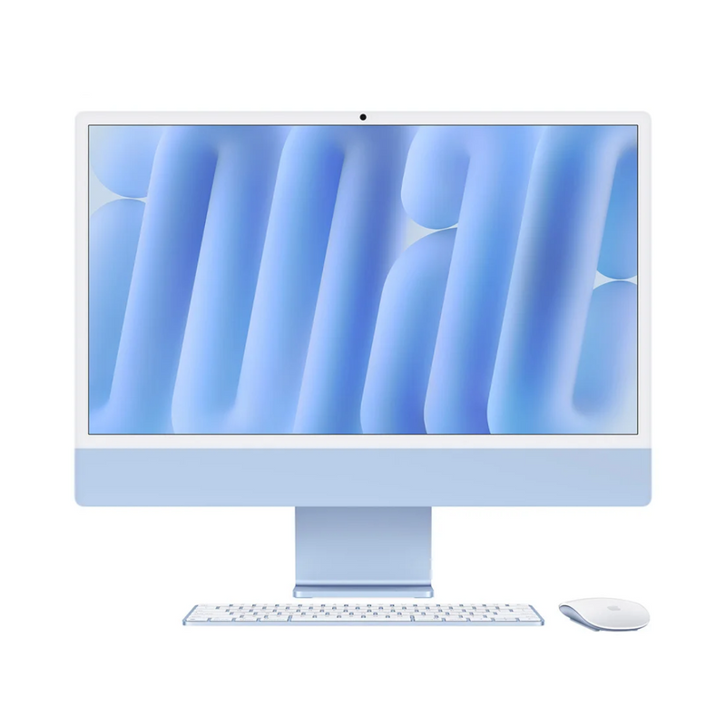Apple iMac 24-inch / M4 Chip / 16GB RAM / 256GB SSD / Blue / French Ke Apple iMac 24-inch / M4 Chip / 16GB RAM / 256GB SSD / Blue / French Ke