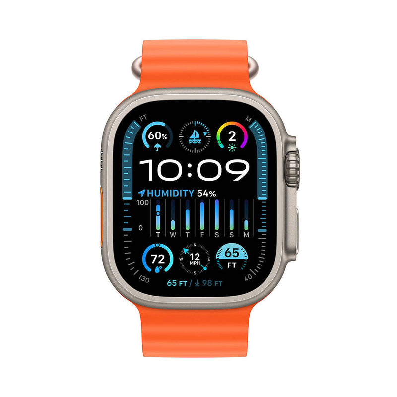 Apple Watch Ultra 2 GPS + Cellular / 49mm / Titanium Orange Ocean Band / MREH3VC/A