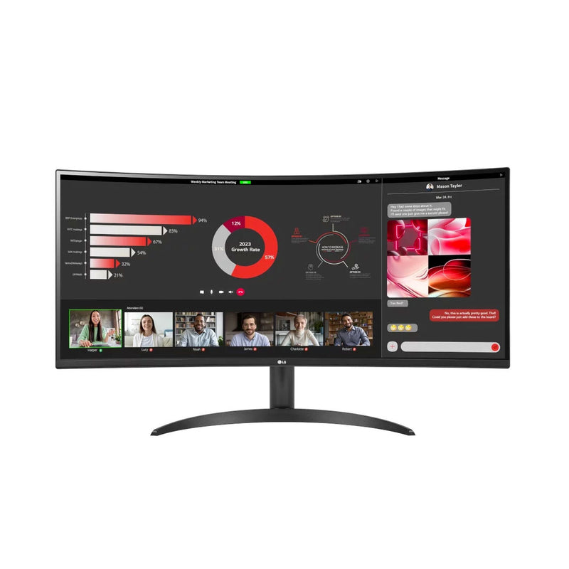 LG 34WR50QC 34" UltraWide Curved Monitor / 120Hz / WQHD (3440 × 1440) - Open Box ( 1 Year Warranty )