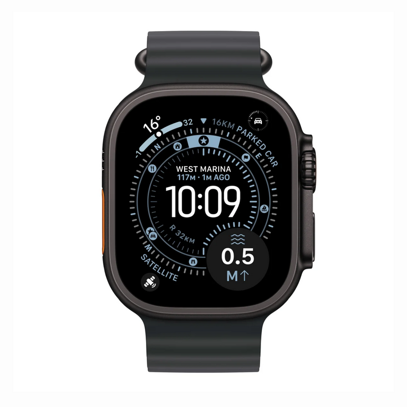 Apple Watch Ultra 3 GPS + Cellular / 49mm / Black Titanium / Black Ocean Band (2025) - Open Box (1 Year Warranty)