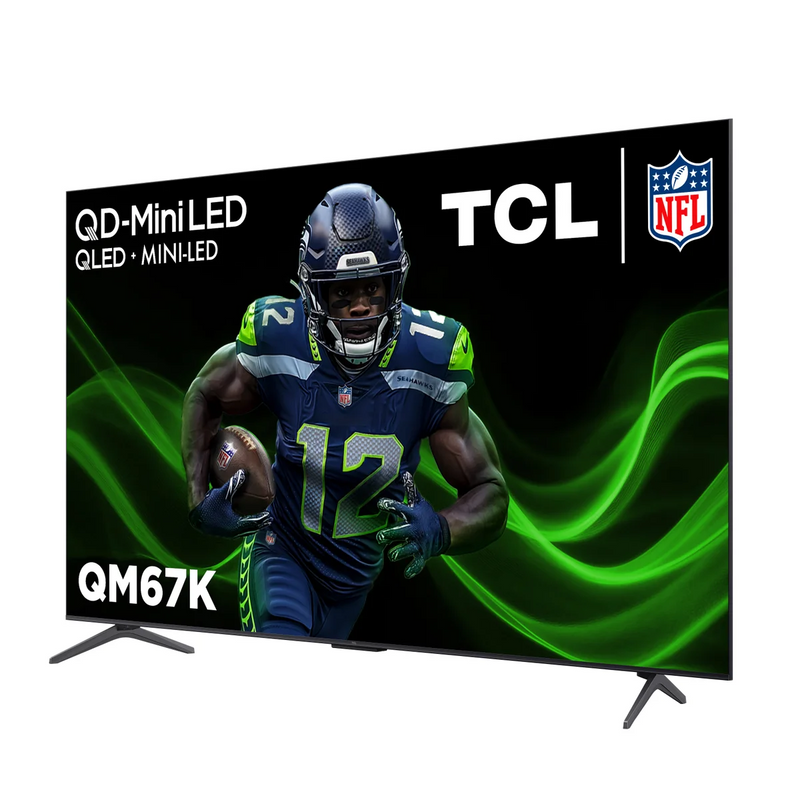TCL QM67K 65-in / 4K HDR / 144Hz / QD-Mini LED Smart TV - Refurbished (90 Day Warranty)