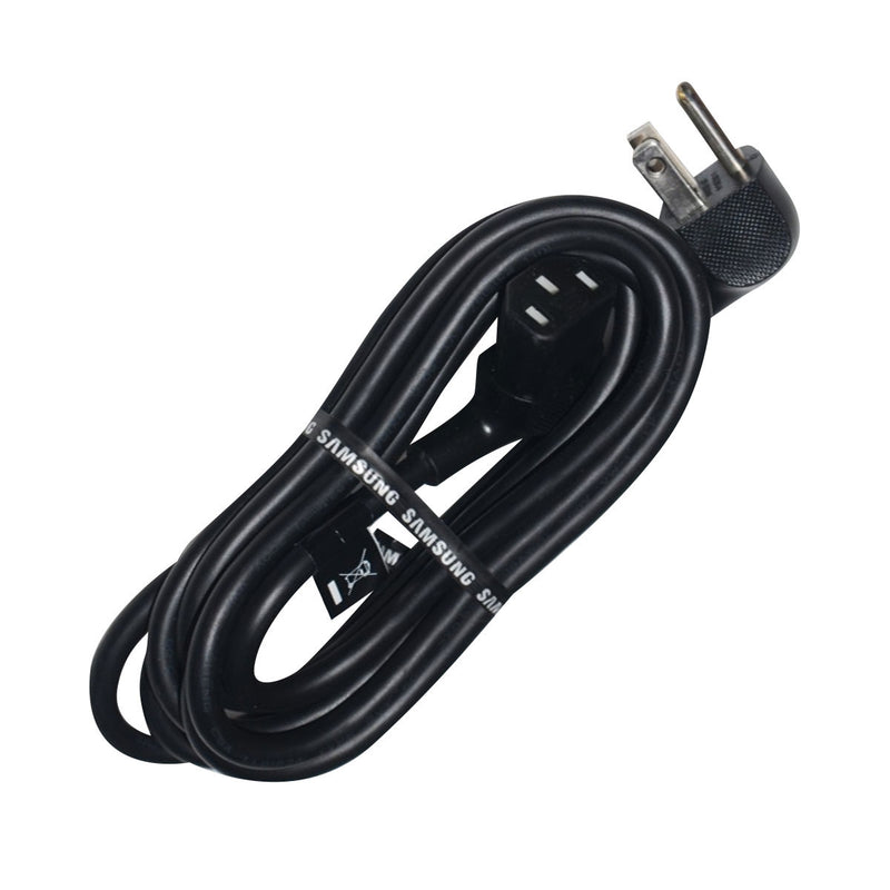 Right Angle AC Power Cord Cable 7.75 Feet (2.3m) / Black - Open Box (90 Day Warranty)