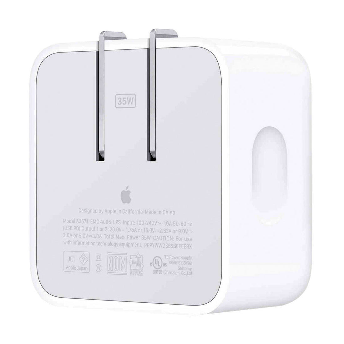 Apple 35W Dual USB-C Port Compact Power Adapter MNWM3AM