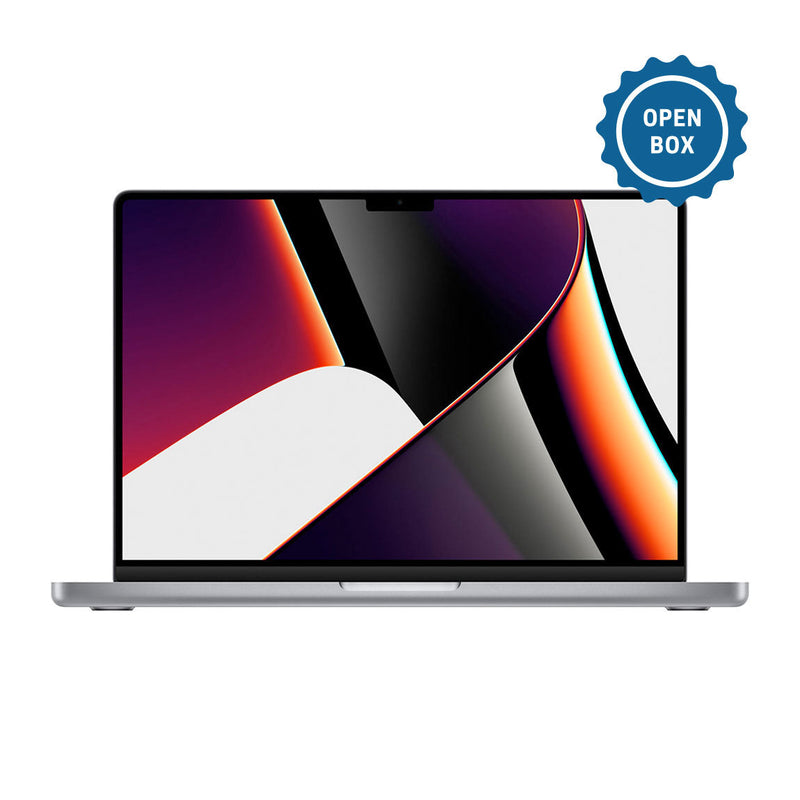 Apple MacBook Pro 14.2-inch / M1 Pro Chip / 8-Core CPU and 14-Core GPU / 16GB Memory / 512GB SSD / Space Gray (French Canadian Keyboard) - Open Box (1 Year Warranty)