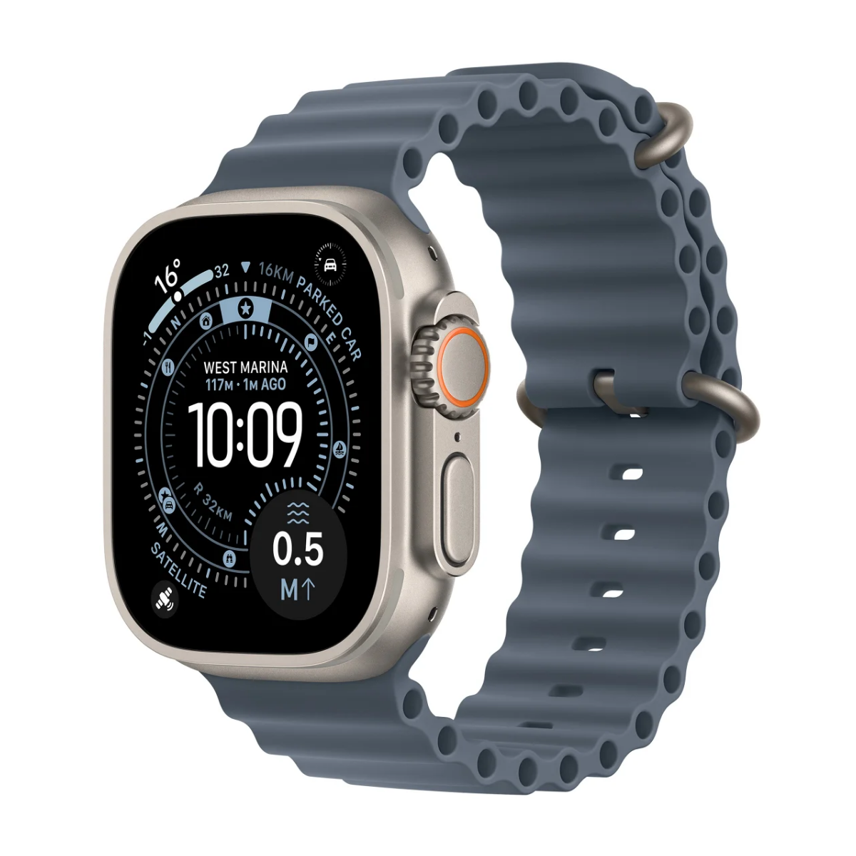 Apple Watch Ultra 3 GPS + Cellular / 49mm / Natural Titanium / Ocean B