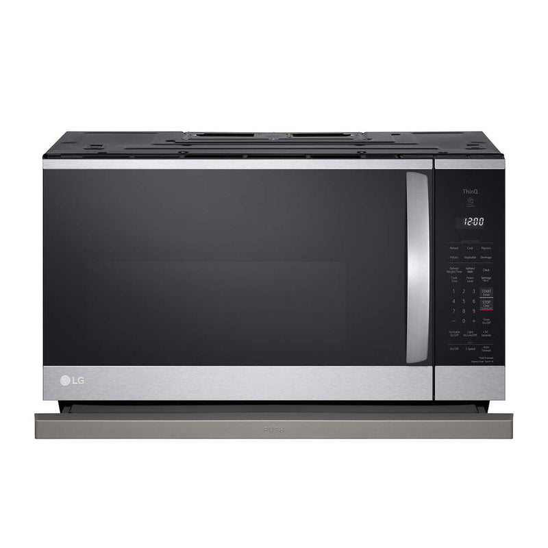 LG 2.1 cu. ft. Smudge Resistant Stainless Steel Over-the-Range Microwave with EasyClean and ExtendaVent / MVEL2125F - Open Box ( 90 Day Warranty )
