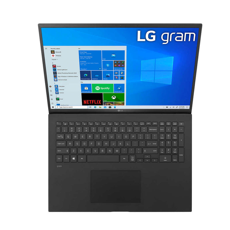 LG Gram 17 17ZB90R-K.AA75A9 / Intel Evo i7-1360P / 16GB RAM / 512GB SSD / Intel Graphics /17-in WQXGA Screen - Open Box ( 1 Year Warranty )