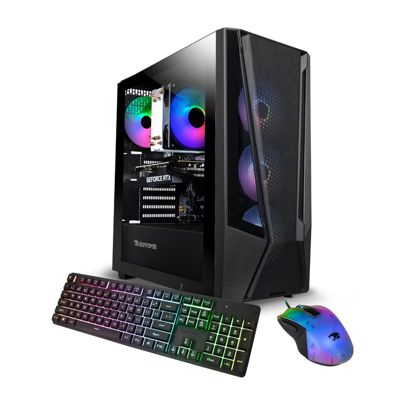 iBUYPOWER Trace Mesh Gaming Desktop / Intel Core i7-14700F / 32GB RAM / 2TB SSD / RTX 4060 8GB / Win 11 - Open Box (1 Year Warranty)