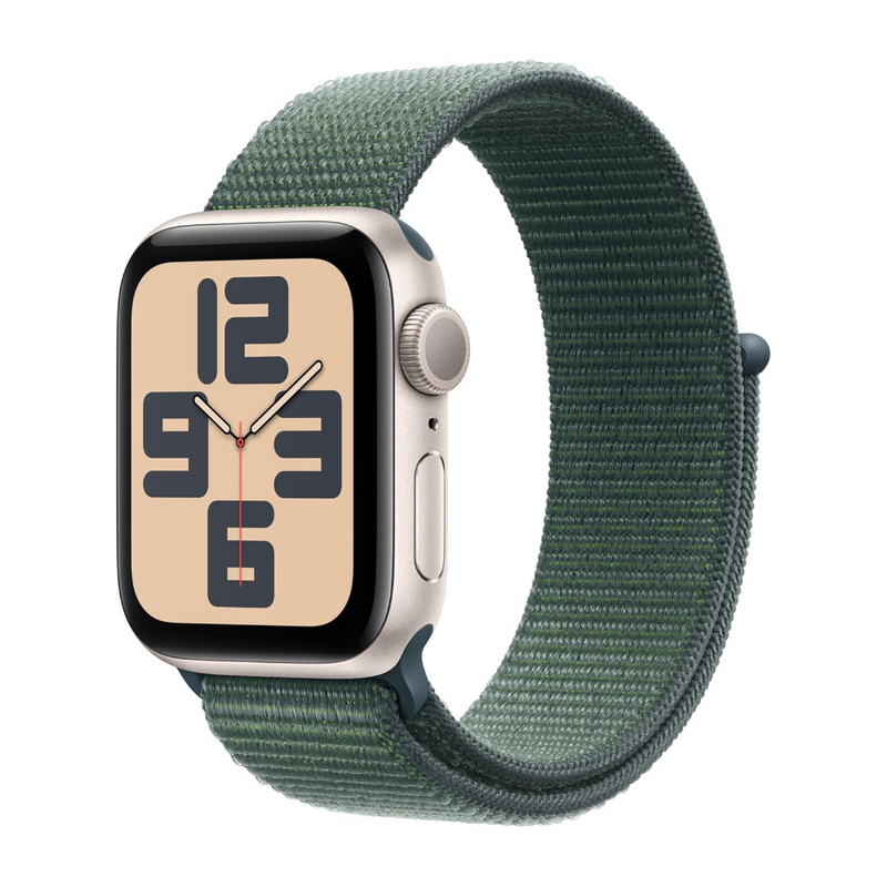 Apple Watch SE (2nd Gen) 40mm / StarLight / Lake Green Sport Loop - Refurbished (90 Days Warranty)