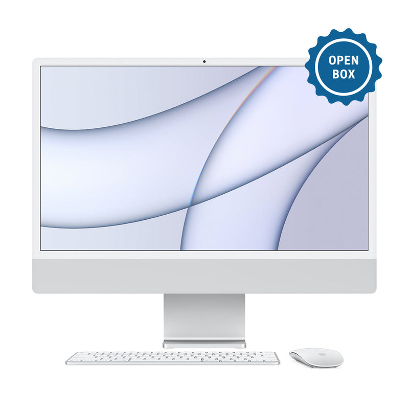 Apple iMac 24” / M1 Chip / 8-Core CPU / 7-Core GPU / 8GB RAM / 256GB SSD - Open Box (French Canadian Keyboard)