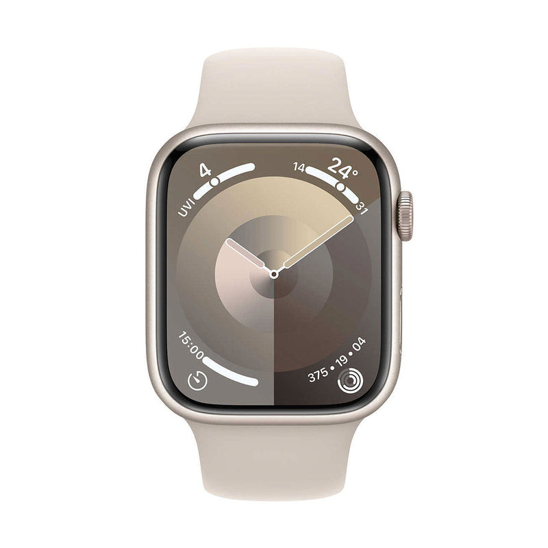 Apple Watch Series 9 GPS / 41mm / Starlight / Small-Medium Sport Band - New (AppleCare+ Included)