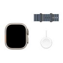 Apple Watch Ultra 3 GPS + Cellular / 49mm / Natural Titanium / Ocean Band / MEWH4CL/A (2025) - Open Box (1 Year Warranty)