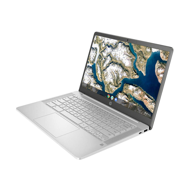 HP 14A-NA1093cl Chromebook Laptop Bundle / Intel Celeron / 8GB RAM / 128GB SSD / Chrome OS (2022) - OpenBox ( 1 Year Warranty )