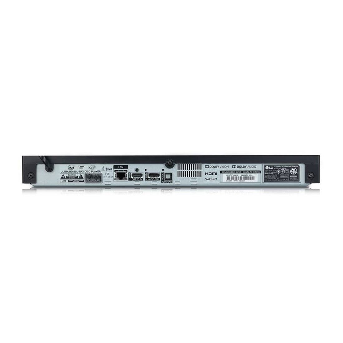 LG UBK90 4K Ultra-HD Blu-ray Disc Player with Streaming Services and B