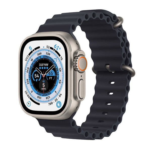 Apple Watch Ultra Titanium Case 49mm with Ocean Band / Midnight / GPS +  Cellular - Open Box (1 Year Warranty)