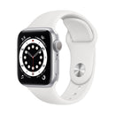 Apple Watch Series 6 / 44mm / Silver Aluminum Case / White Sport Band - Refurbished (30 Day Warranty)