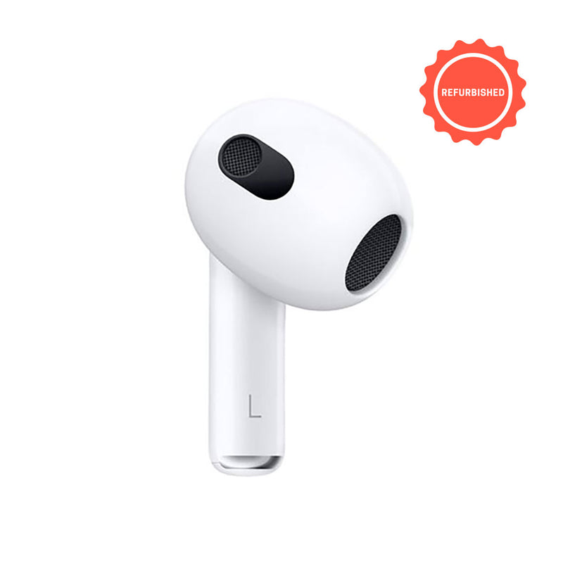 Left Apple AirPods (3rd Gen) Replacement Only - Refurbished (90 Day Warranty)