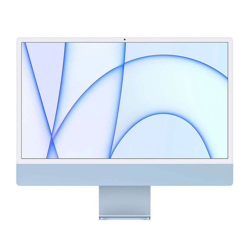 Apple iMac 24” / M1 Chip / 8-Core CPU / 7-Core GPU / 8GB RAM / 256GB SSD / Blue - New (French Canadian Keyboard)