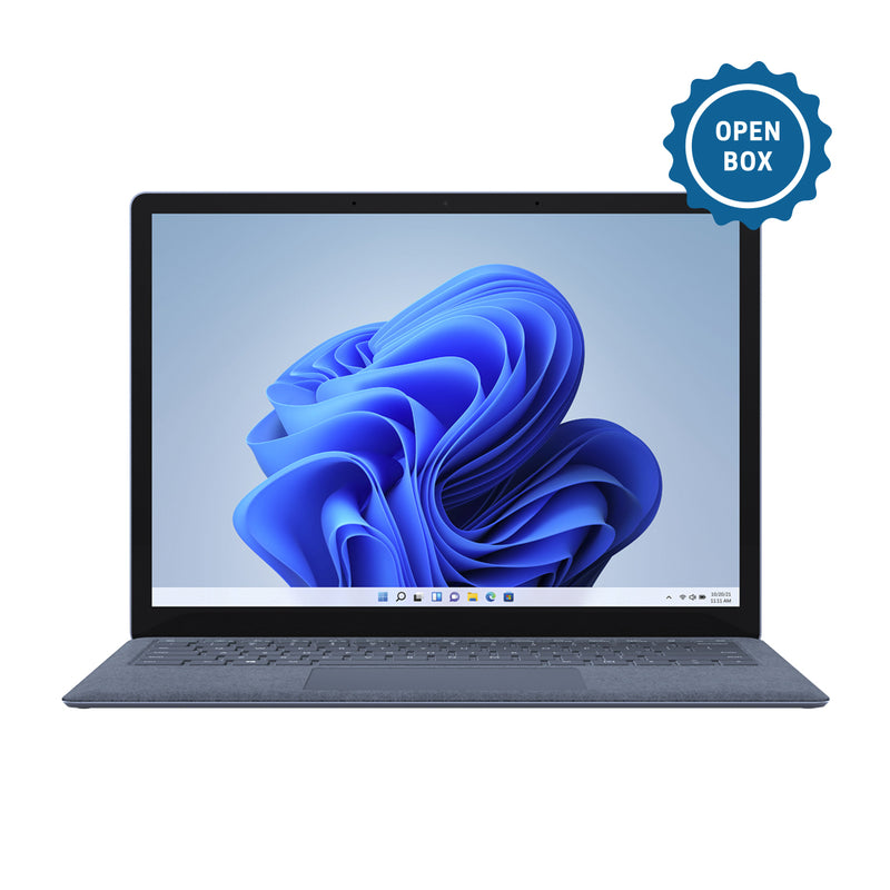 Microsoft Surface Laptop 4 13.5" / Intel Core i7 11th Gen / 512GB SSD / 16GB RAM / Ice Blue / Win 10 Home - Open Box (1 Year Warranty)