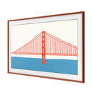 Samsung 55" The Frame Customizable Bezel / Brick Red