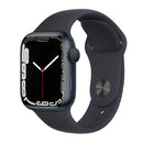 Apple Watch 7 GPS Midnight Aluminum Case with Midnight Sport Band ( 45mm )  - Refurbished (90 Day Warranty)