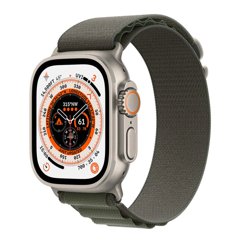 Apple Watch Ultra Titanium Case 49mm with Alpine Loop Band / GPS + Cellular - New (1 Year Warranty)