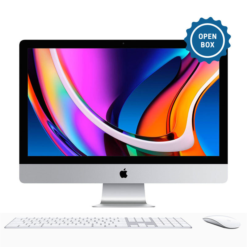 Apple iMac 27" (Late 2020) (MXWU2LL/A) (Intel Core i5 3.3GHz / 512GB SSD/ 8GB RAM) / AMD Radeon Pro 5300 Graphics - English (AppleCare+ Included) - Open Box