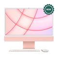 Apple iMac 24” / M1 Chip with 8-Core CPU / 8-Core GPU / 512GB SSD / 8GB Unified RAM / Pink (AppleCare+ Included) - New (French Canadian Keyboard)