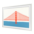 Samsung 55" Customizable Frame Modern Type Beveled / White