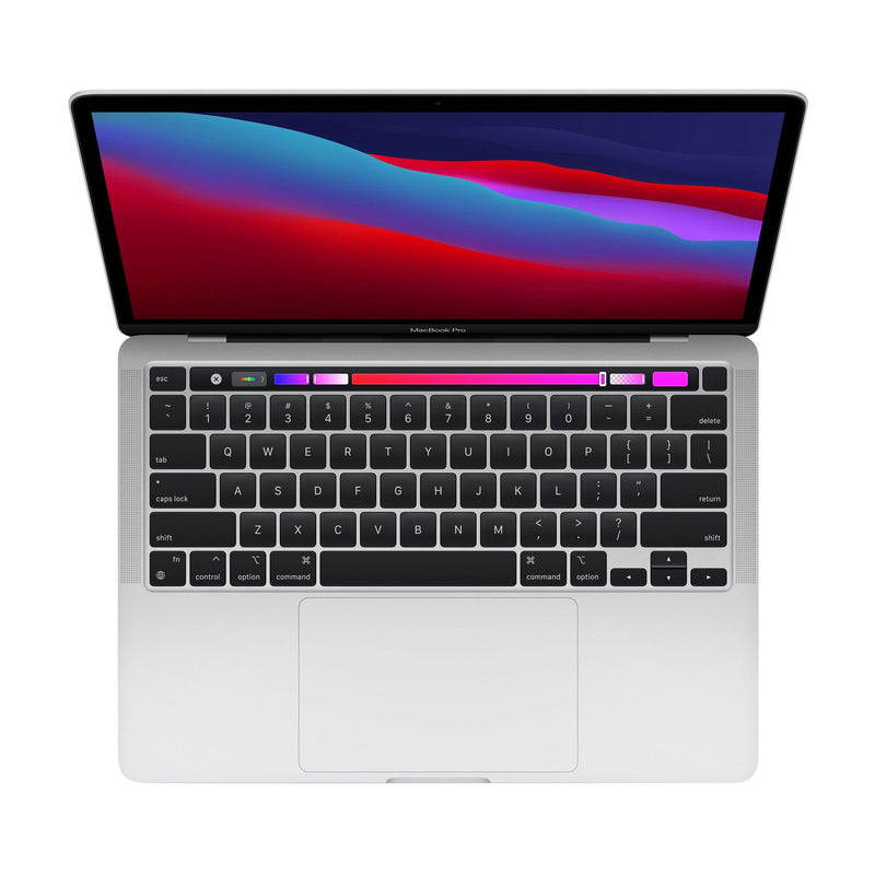Apple MacBook Pro 13.3-inch / M1 Chip with 8-Core CPU and 8-Core GPU / 512GB SSD / 8GB Memory / Silver (AppleCare+ Included) - Open Box