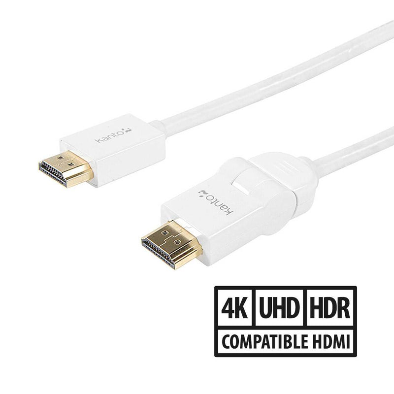 Link by Kanto HDMI Cable with Swivel (P11S) / 2m / 6ft / White